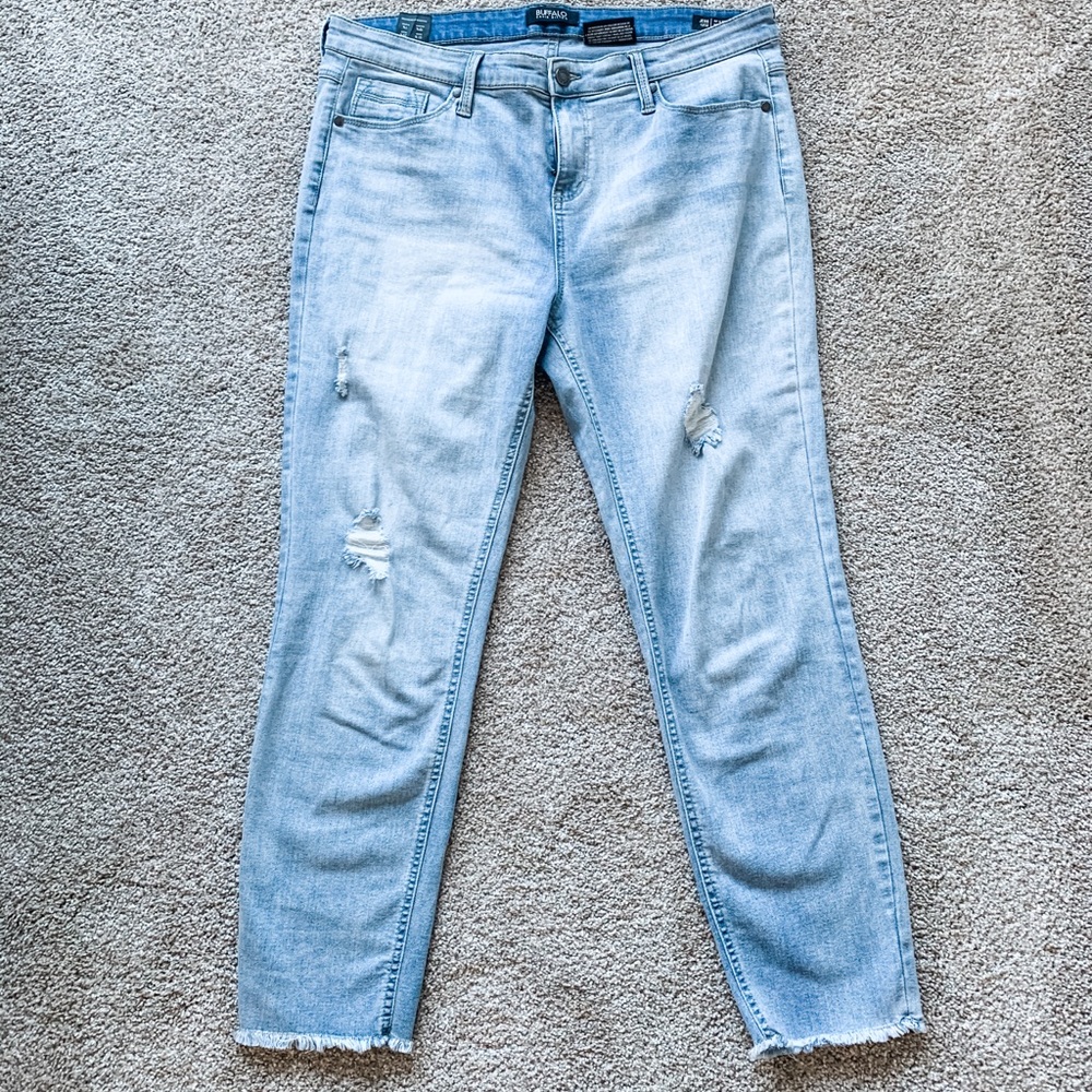 Buffalo Rip and Repair jeans Midrise Skinny sz 12